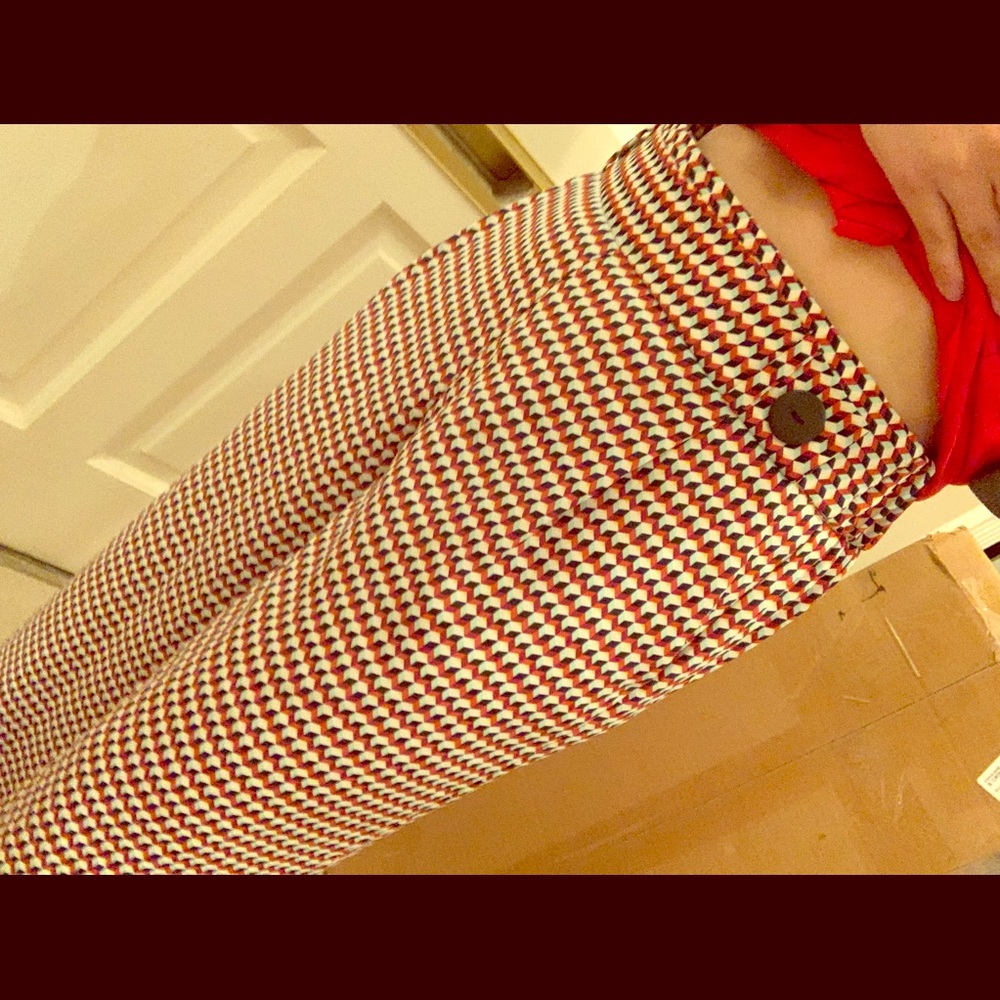 ZARA multicolored high waist dress pants